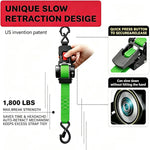Heavy Duty Retractable Ratchet Strap